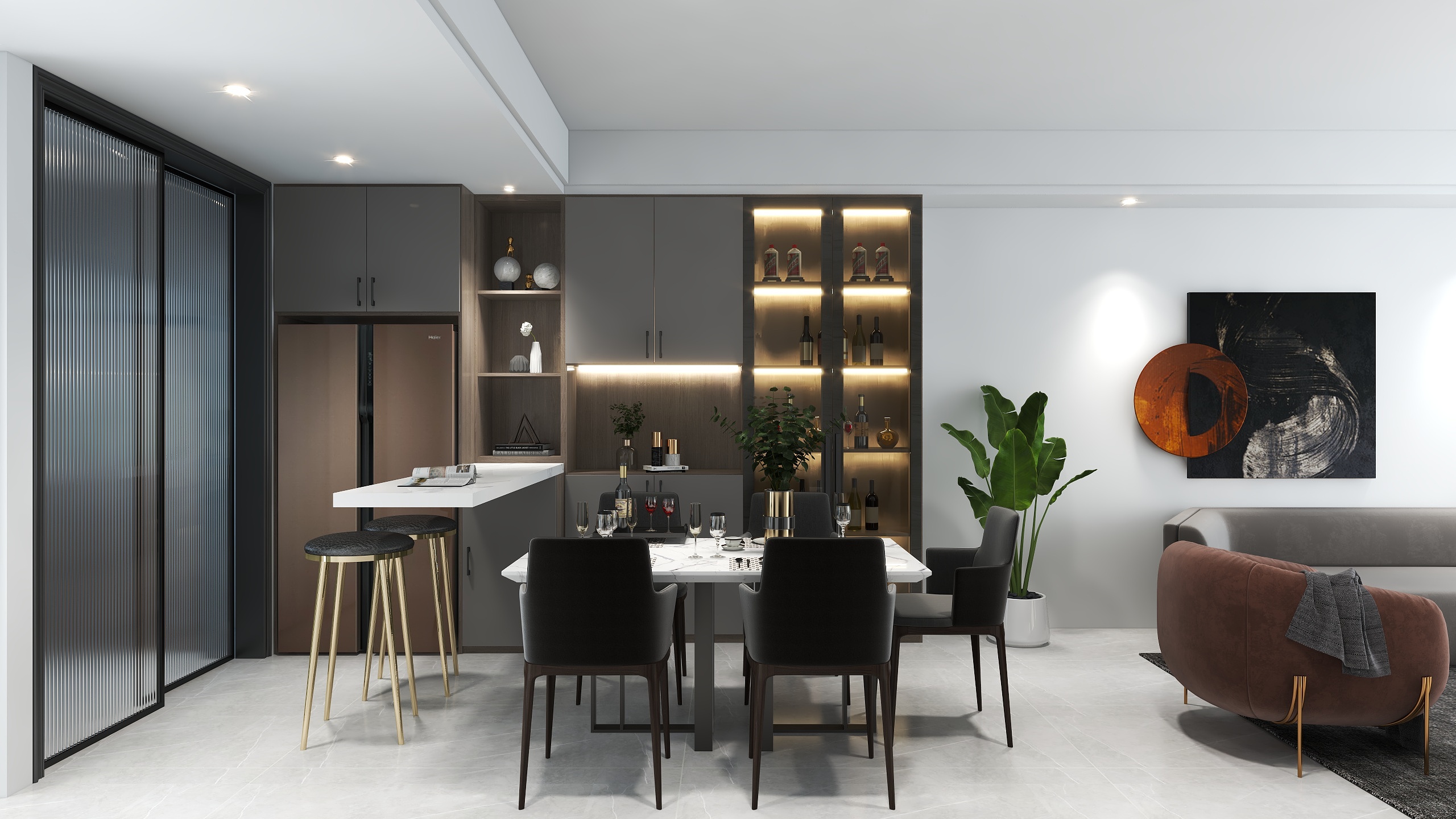 闲鱼设计-溪山公馆5#707室-装修设计方案