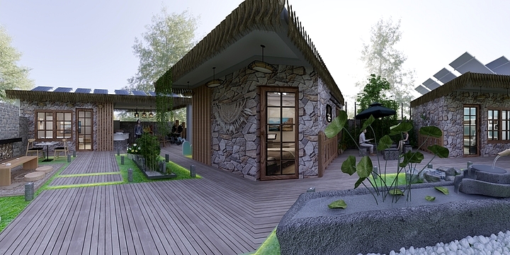 北京-辰丰设计-全案整装-石墙民宿-装修设计方案