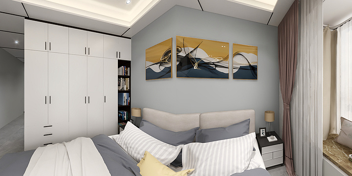 全屋整装设计楠鳶-融创九棠府3-1-1801-装修设计方案