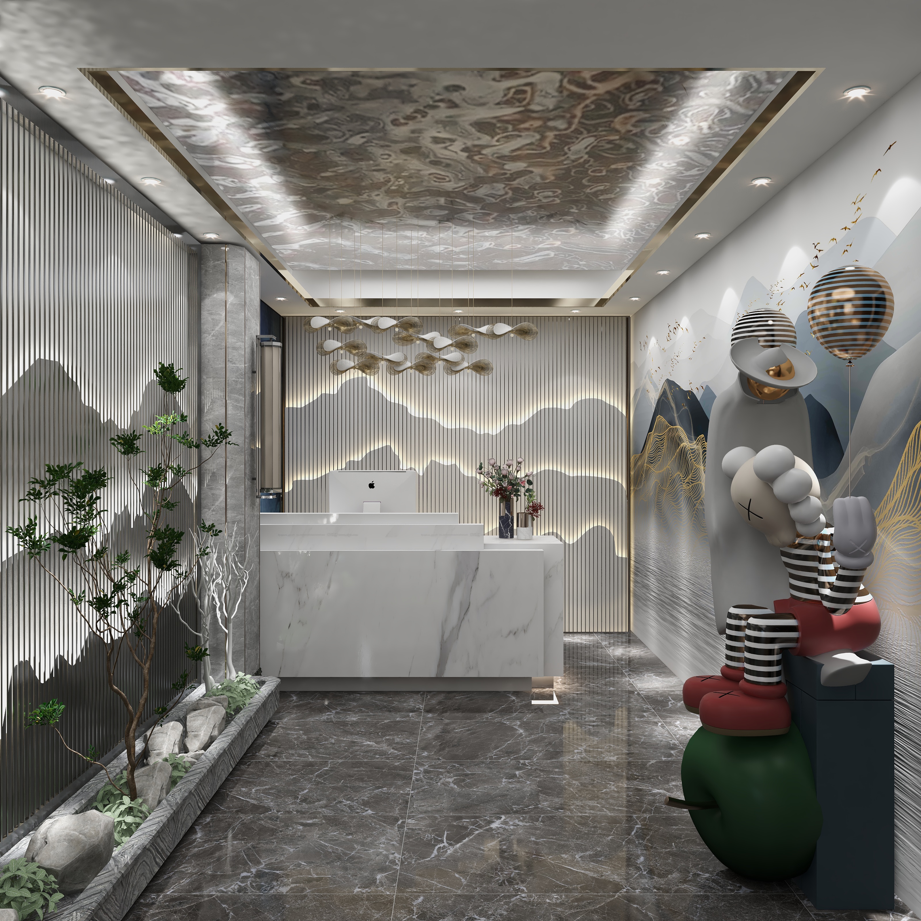 王炎栋-《水木年华》450方足浴中心-装修设计方案