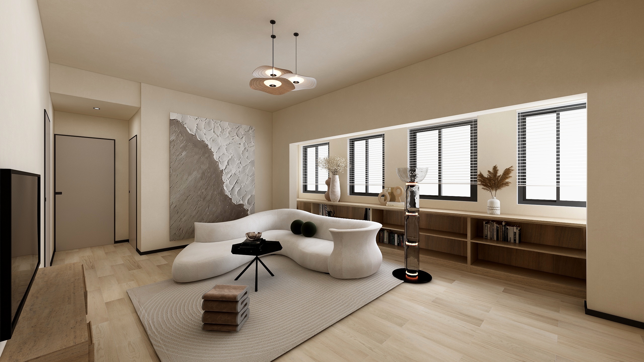 LinserHo-瑞和园89.50㎡B户型3室2厅1卫-装修设计方案