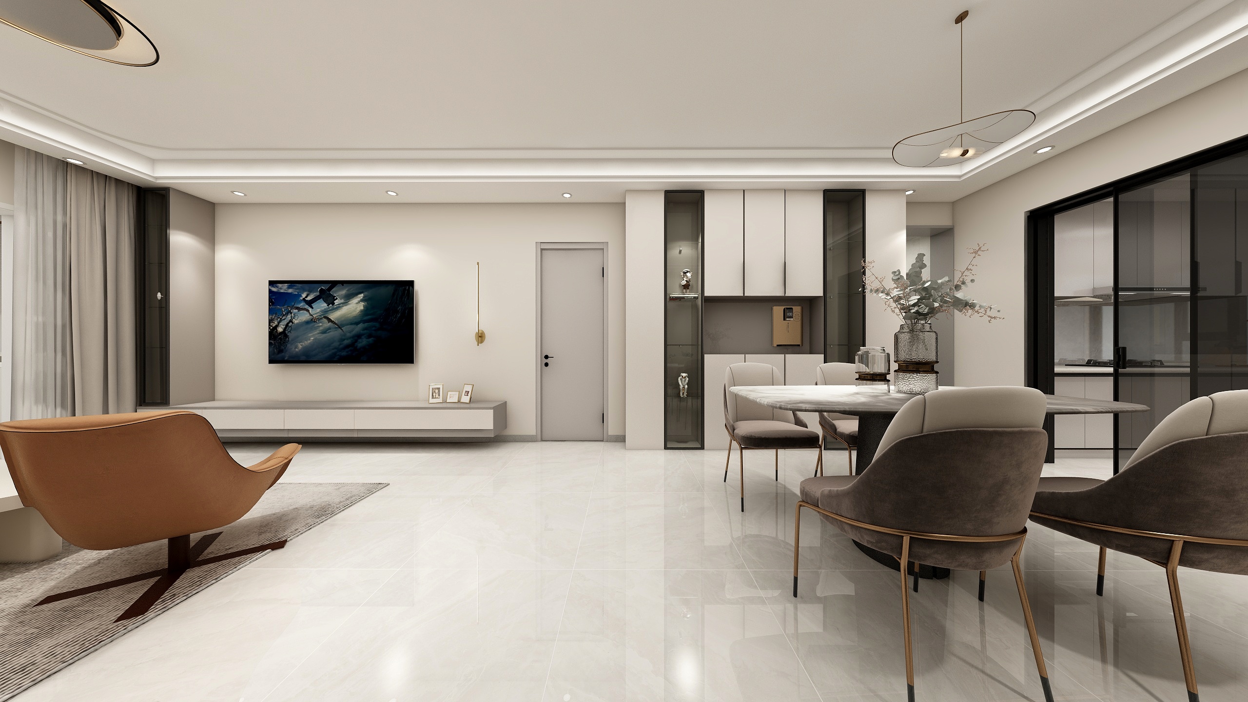 匠仁装饰-东辉理想城——轻奢风格-装修设计方案