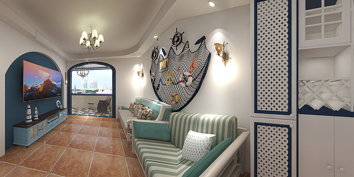 温暖的书先生-汪府-地中海风格-装修设计方案