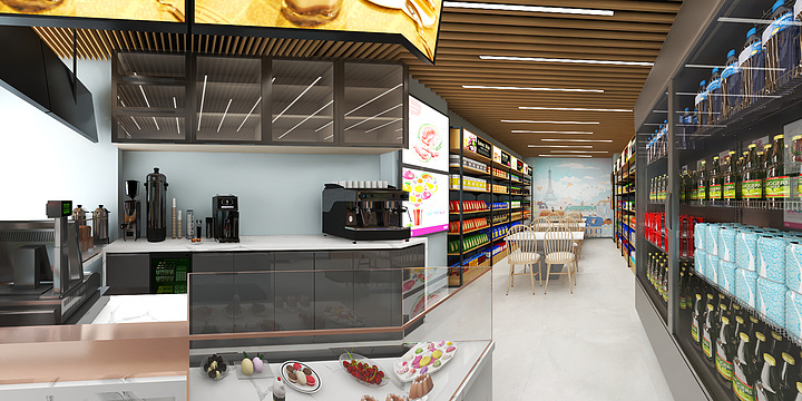 吃点彩虹糖-奶茶店-装修设计方案
