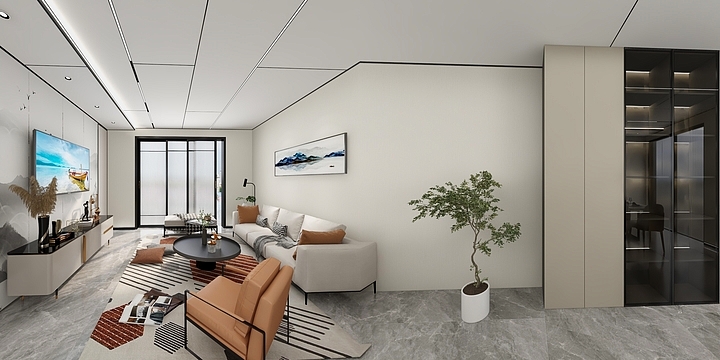 湖北阳新法狮龙-宏维新城6-1-1602-装修设计方案