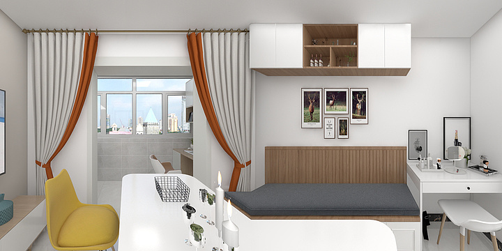 室内设计师刘靓-九江里48-305-装修设计方案