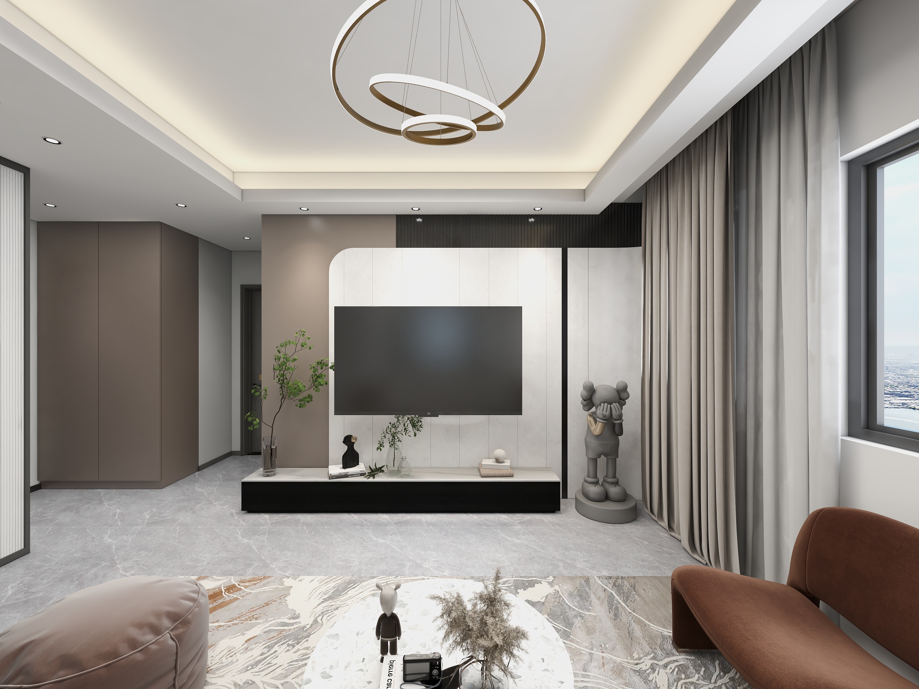 墨非是李-瑞和园89.50㎡-装修设计方案