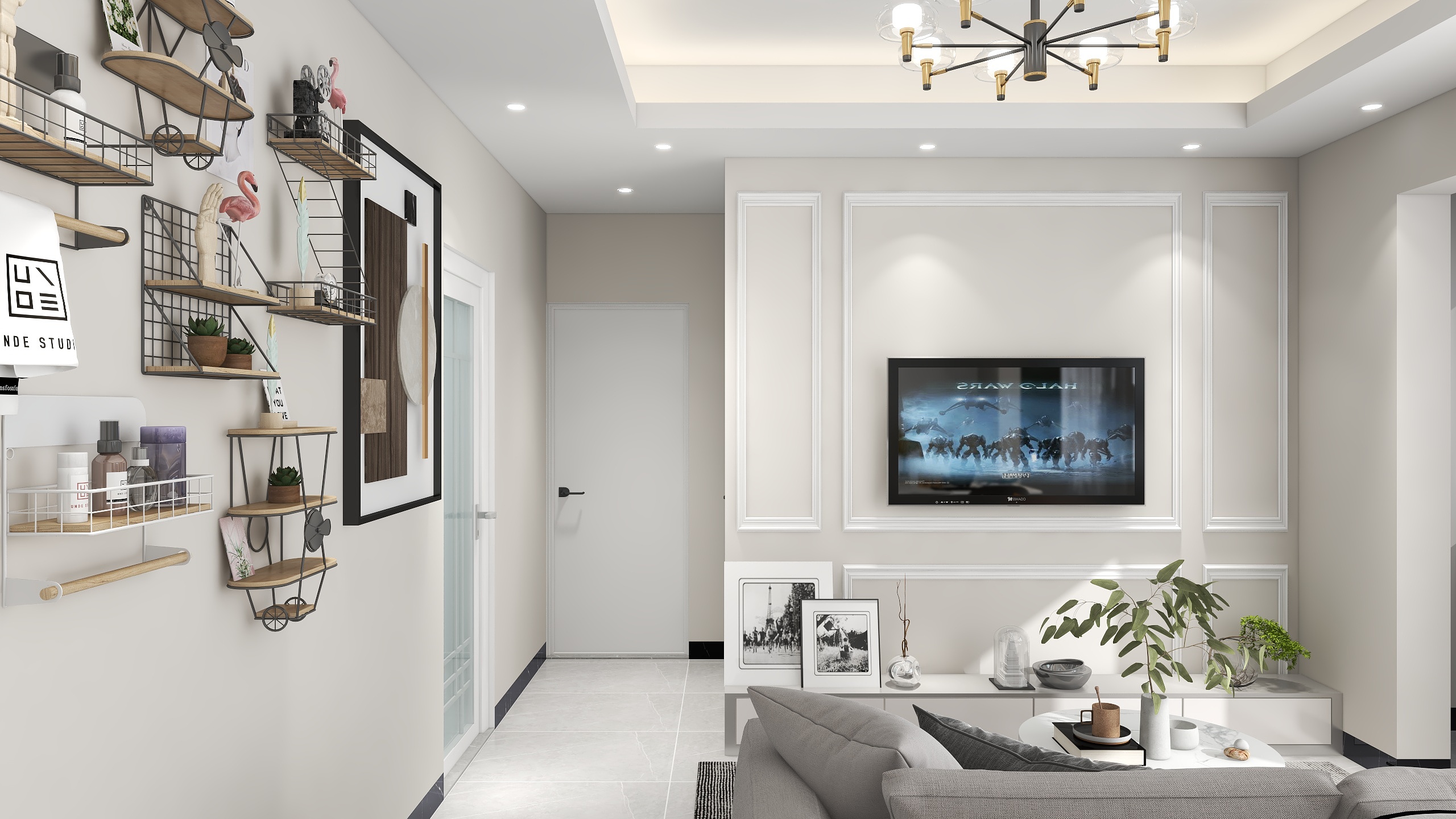 追月赶月-瑞和园89.50㎡B户型3室2厅1卫-装修设计方案