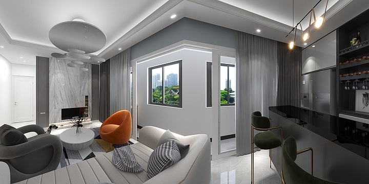 134****3603sHVR-瑞和园89.50㎡B户型3室2厅1卫-装修设计方案