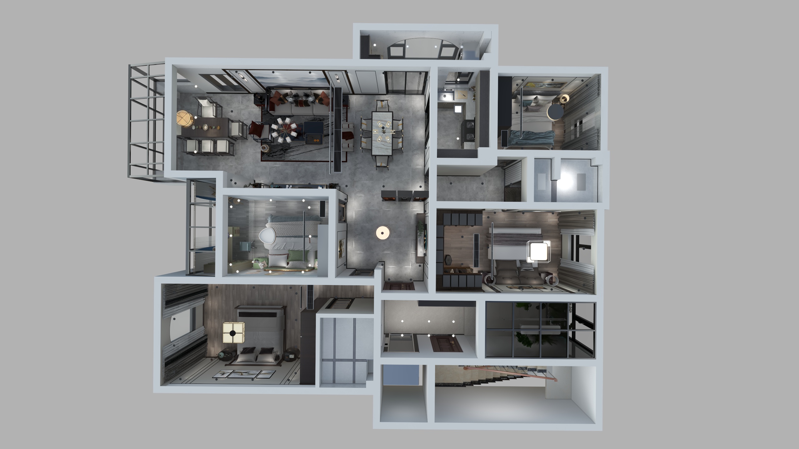 信阳市华府装饰工程有限公司-轻奢中国-装修设计方案