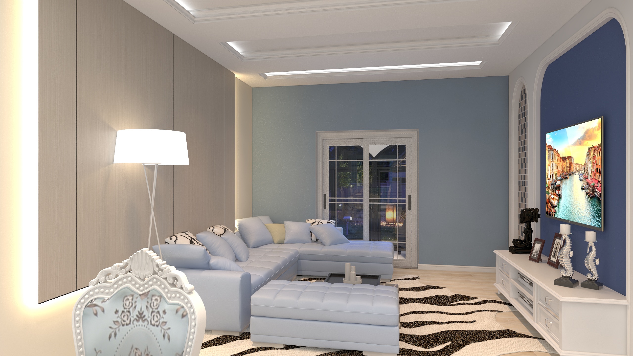 黑龙江农业工程职业学院孙明蕊-地中海浪漫风情装修效果图