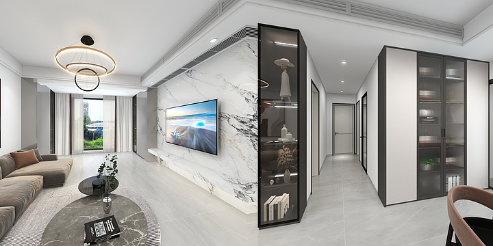 鸿鹄丶烙烨-泸州阳光国际城现代风格-装修设计方案