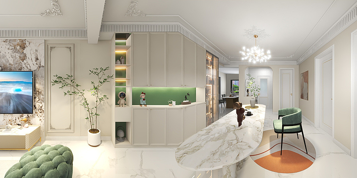 AWMFD-法式138平-装修设计方案