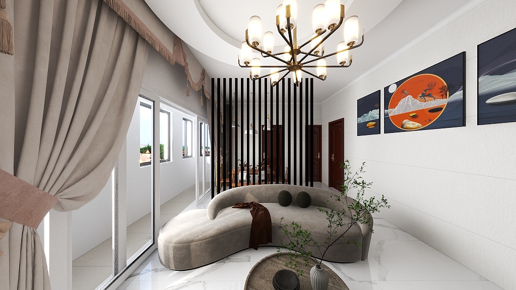 詹鱼小丸子-瑞和园89.50㎡B户型3室2厅1卫-装修设计方案