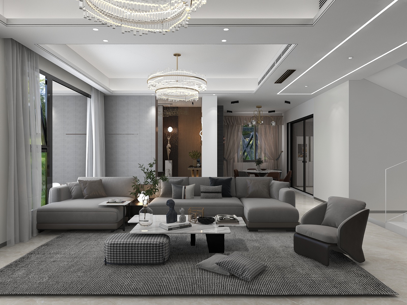 HL周大师-300方轻奢别墅自建房-装修设计方案