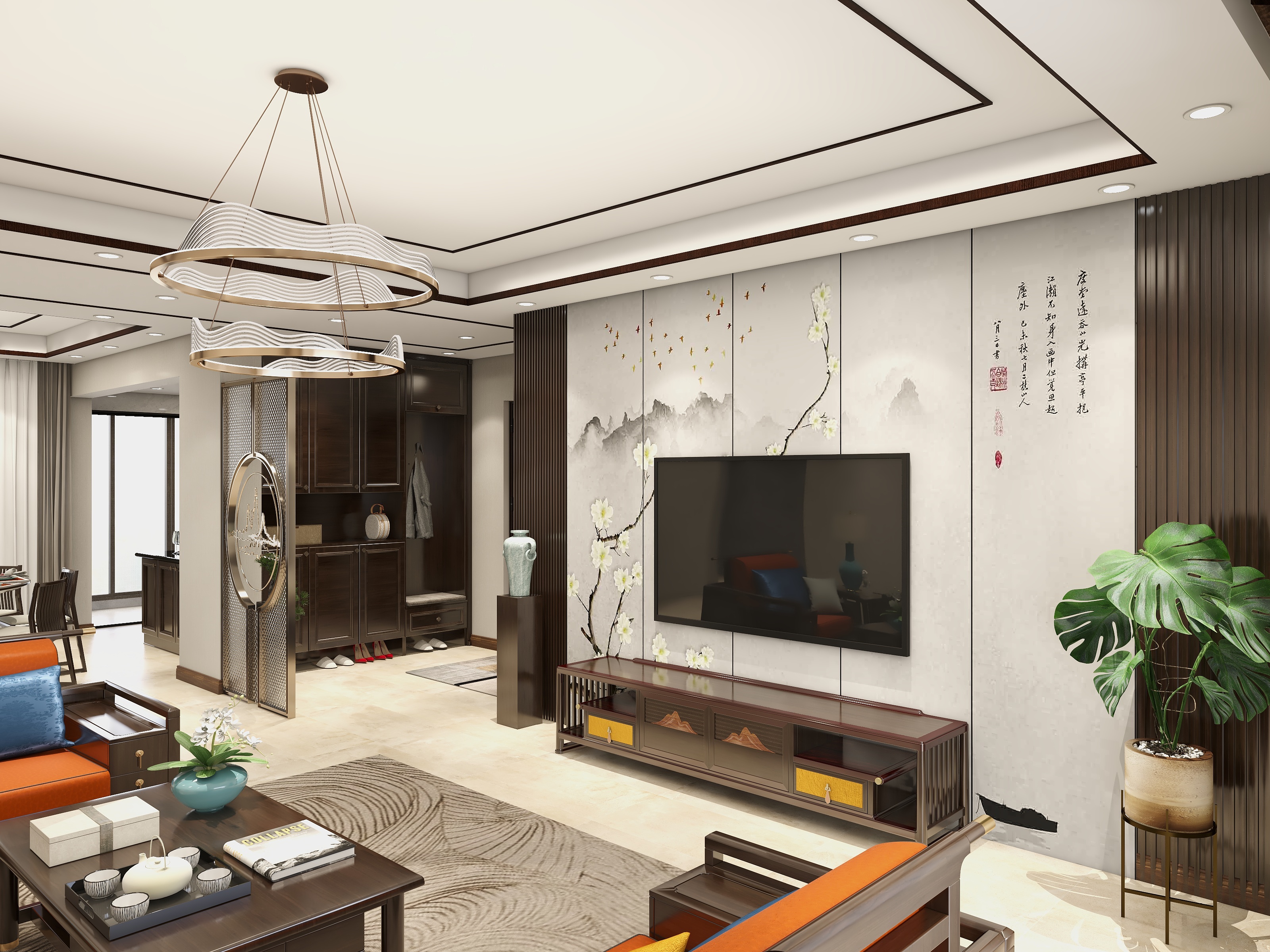 牛不能没有角-碧桂园新中式装修效果图