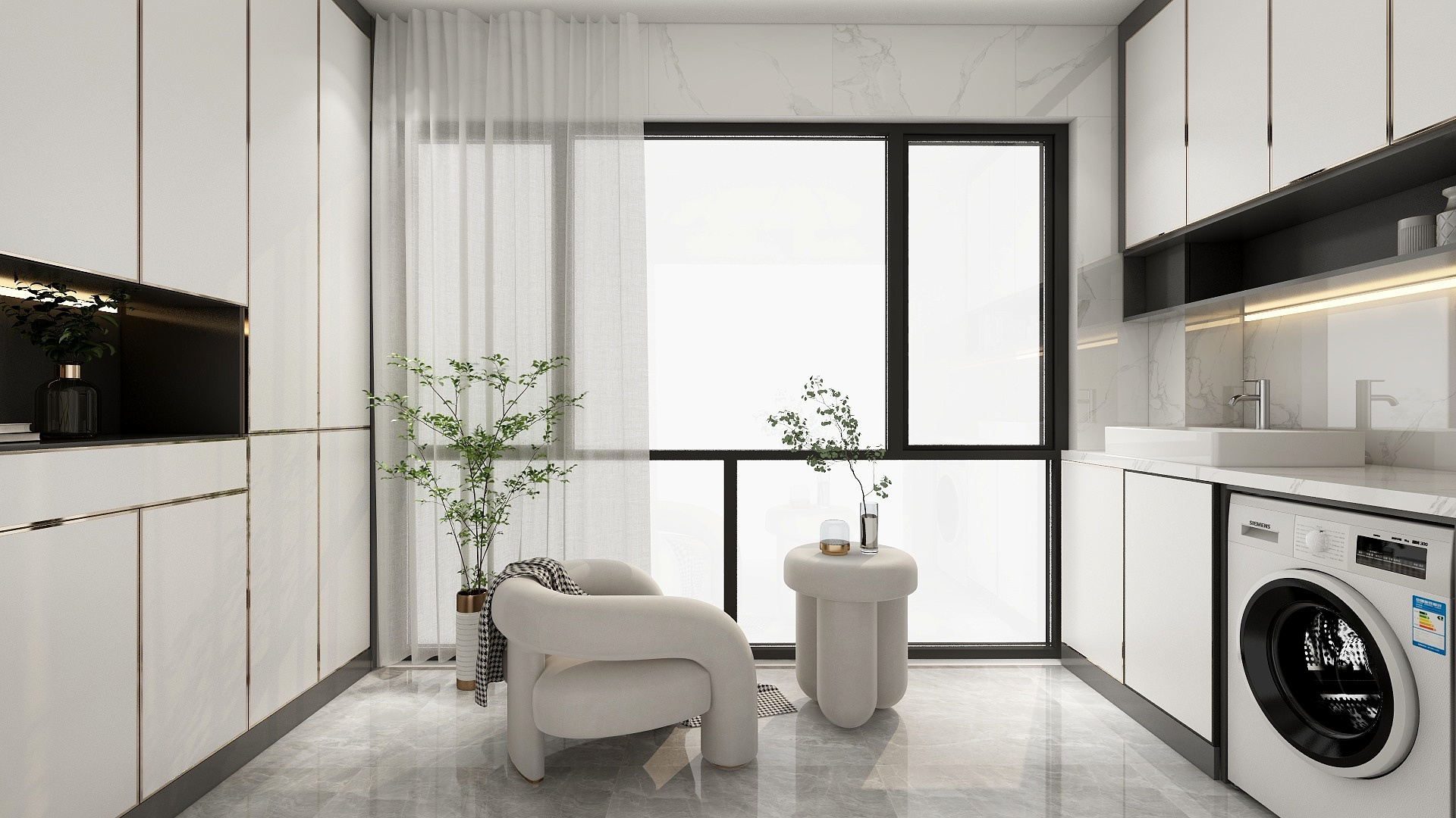 简意装饰设计工作室-海航豪庭阳台柜-装修设计方案