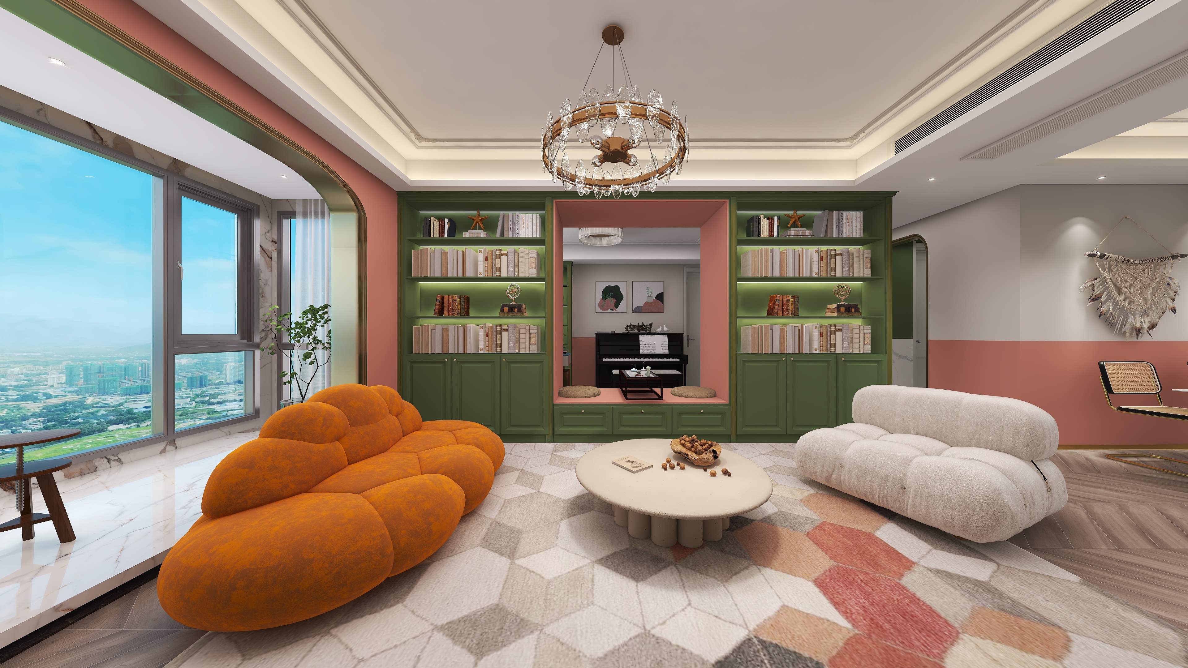 子设计-丽泽花园-法式轻奢装修效果图