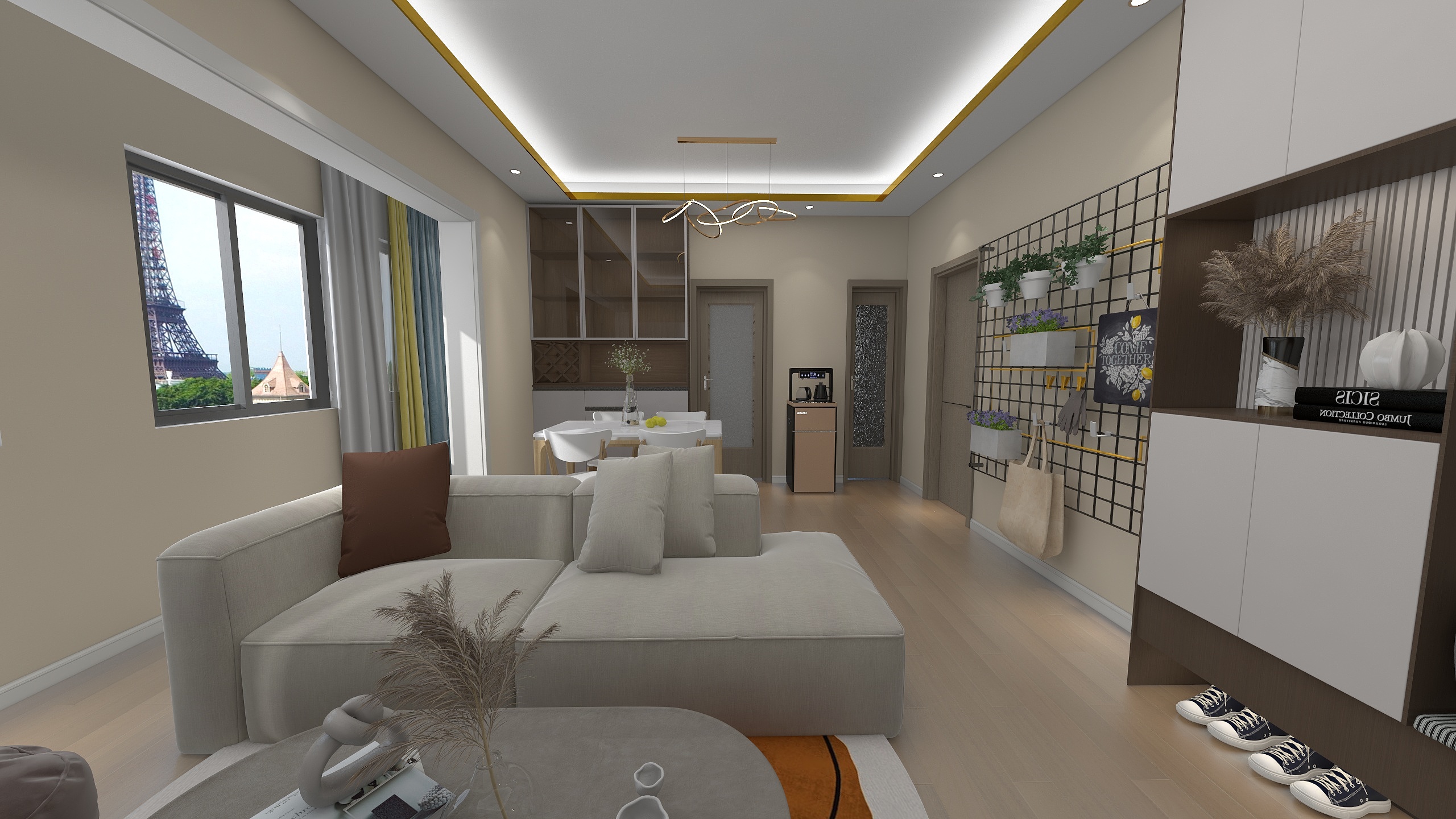 阿卜力孜-瑞和园89.50㎡B户型3室2厅1卫-装修设计方案