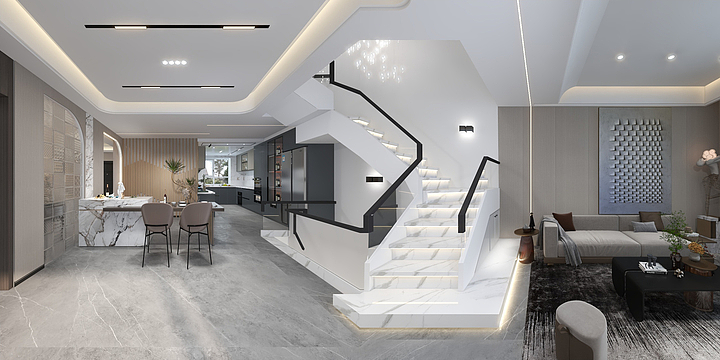 王Sir设计师-别墅一楼-修改图-装修设计方案