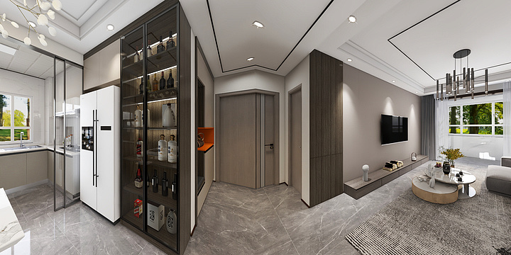 鑫鑫饰家-金都印象城16-1-1702-装修设计方案