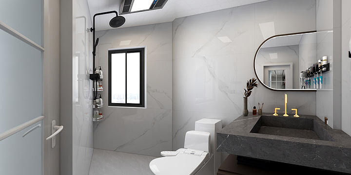 拾丨柒-德信海德公园83.00㎡A2’3室2厅1卫1厨-装修设计方案