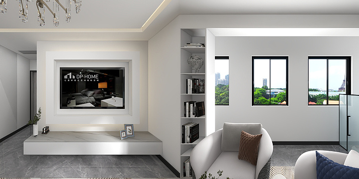 颜色改造工程师-瑞和园89.50㎡B户型3室2厅1卫-装修设计方案