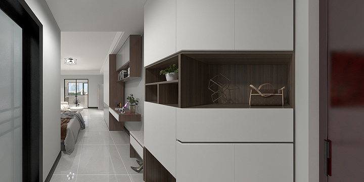 全景效果图LV-英发新苑-装修设计方案