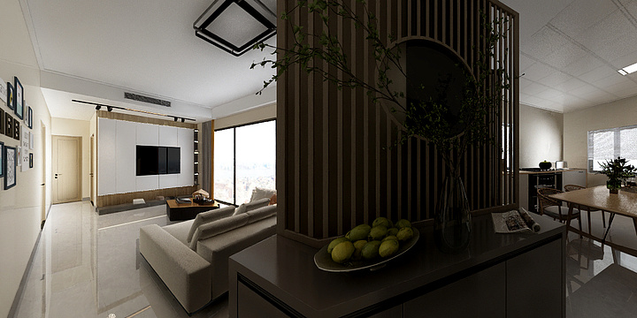 湖湖坡坡-瑞和园89.50㎡B户型3室2厅1卫-装修设计方案