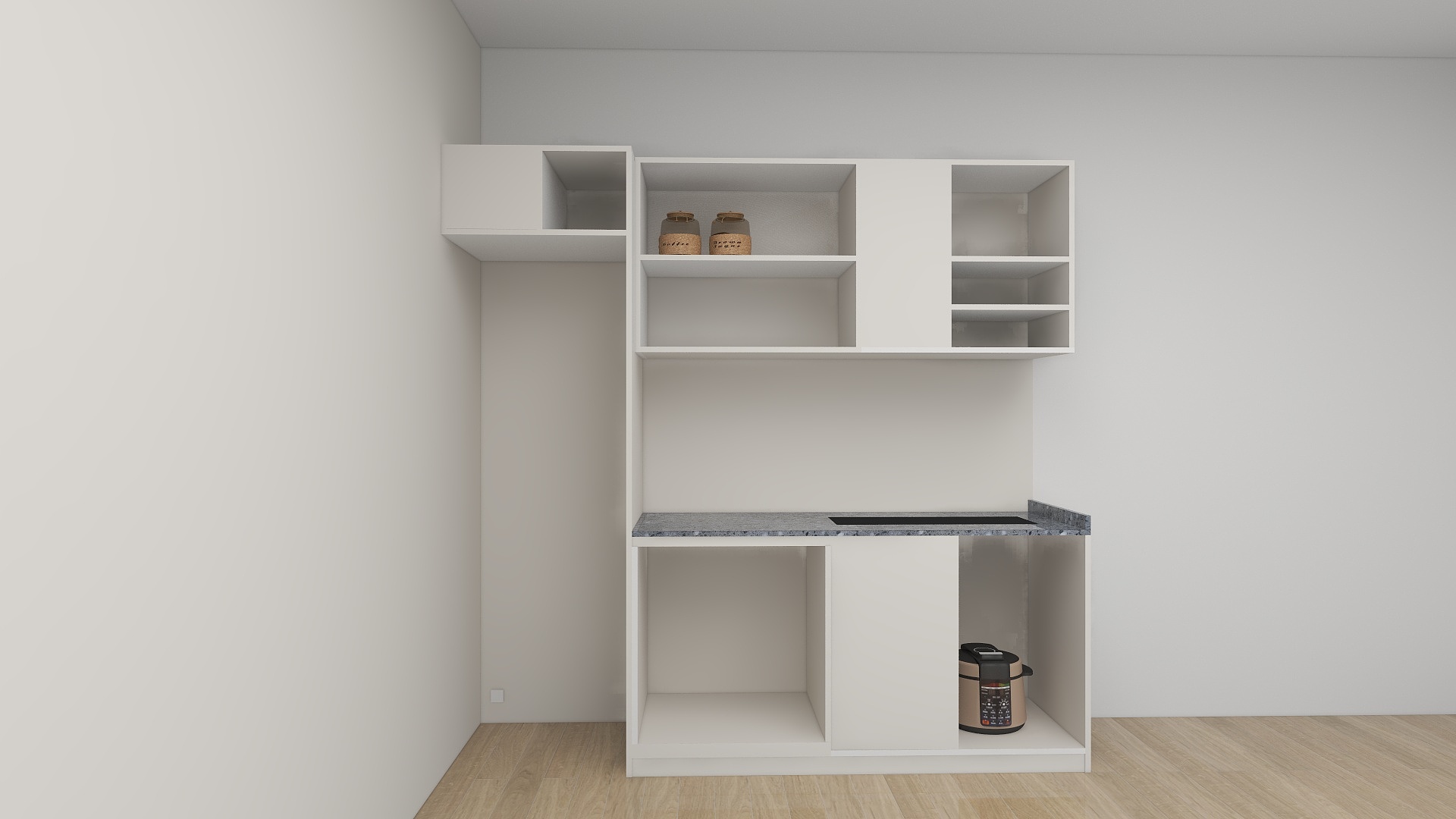 心月庄-厨房超简单柜-装修设计方案