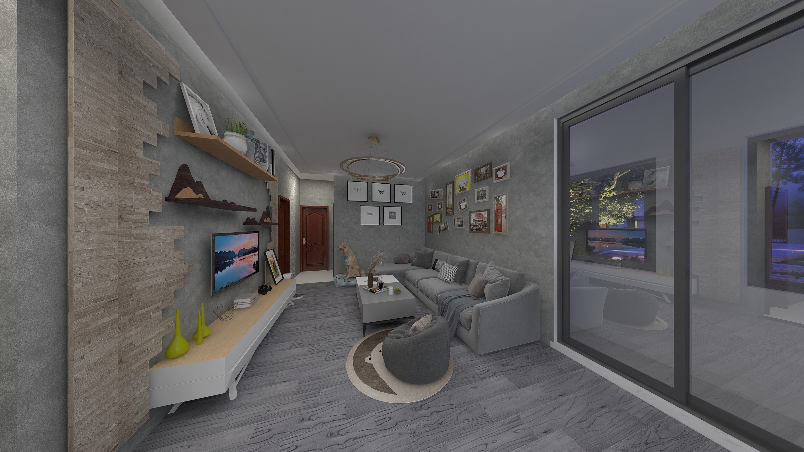 有个idea真的难-瑞和园89.50㎡B户型3室2厅1卫-装修设计方案