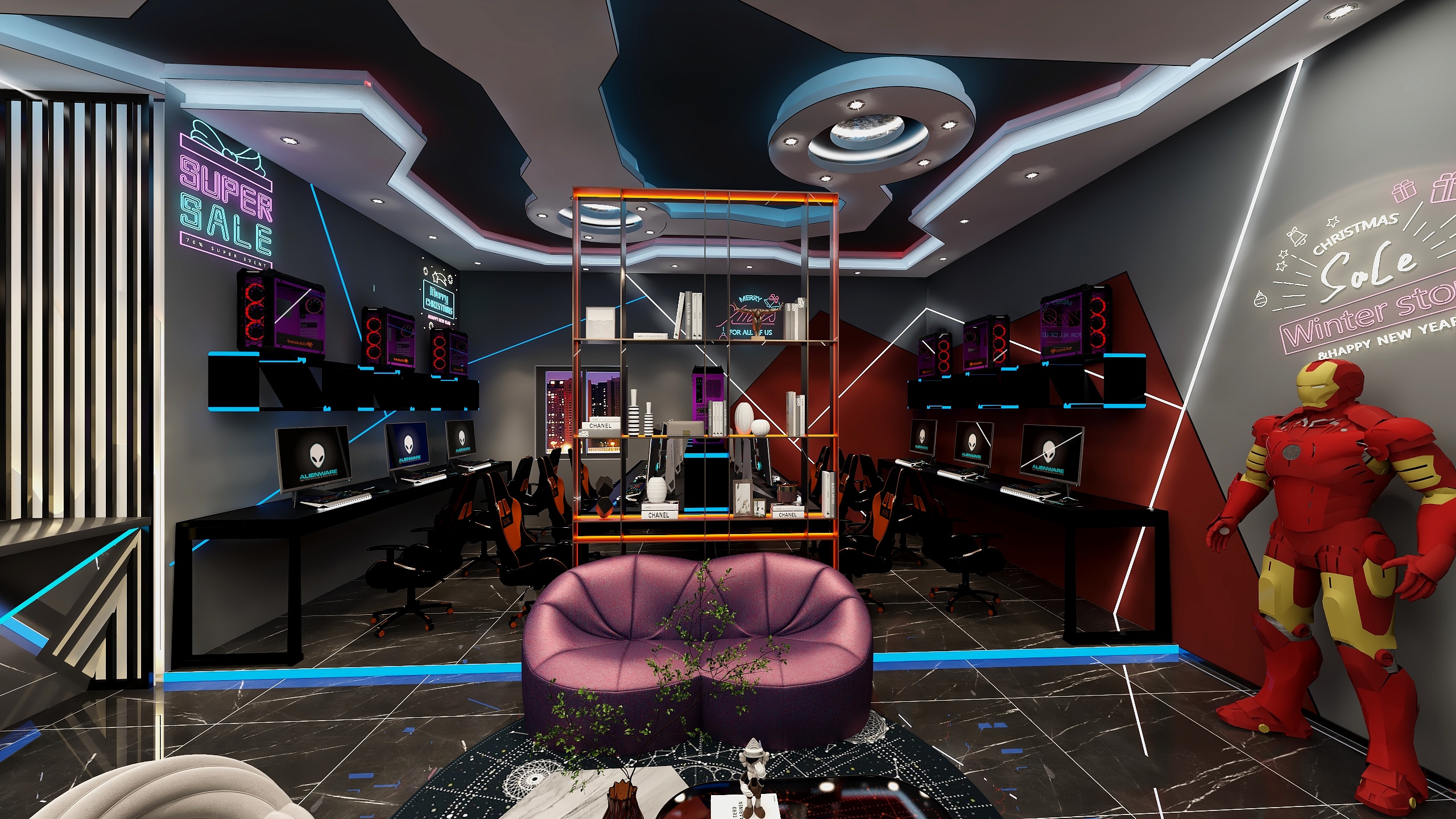 黄正恺-风暴网吧.dwg-装修设计方案