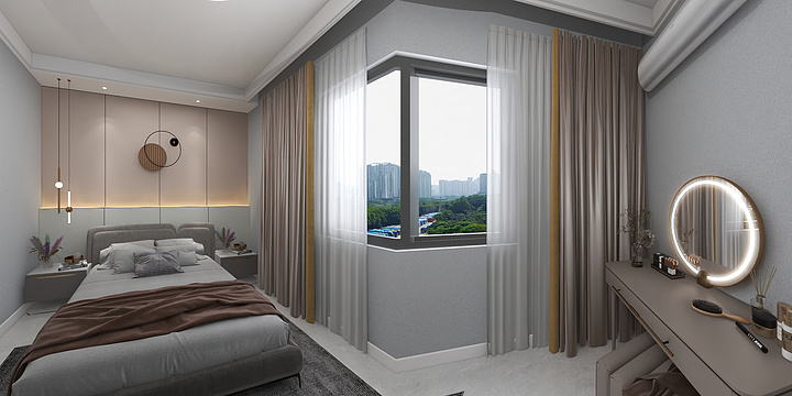 一行室内设计-罗村坝别墅-装修设计方案