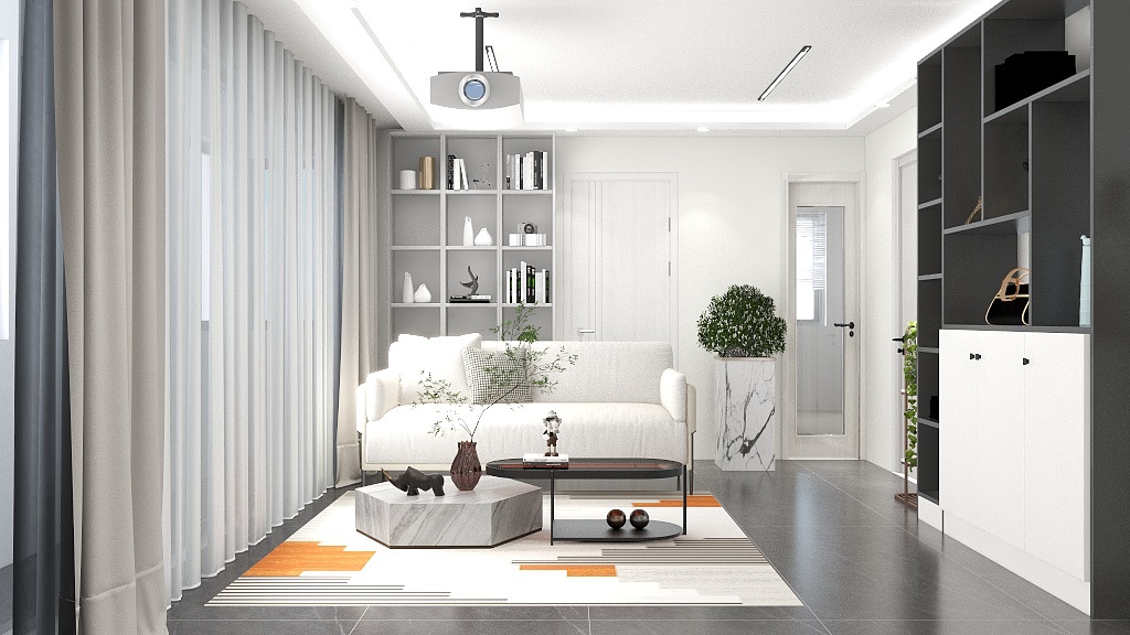 谧踪-瑞和园89.50㎡B户型3室2厅1卫-装修设计方案