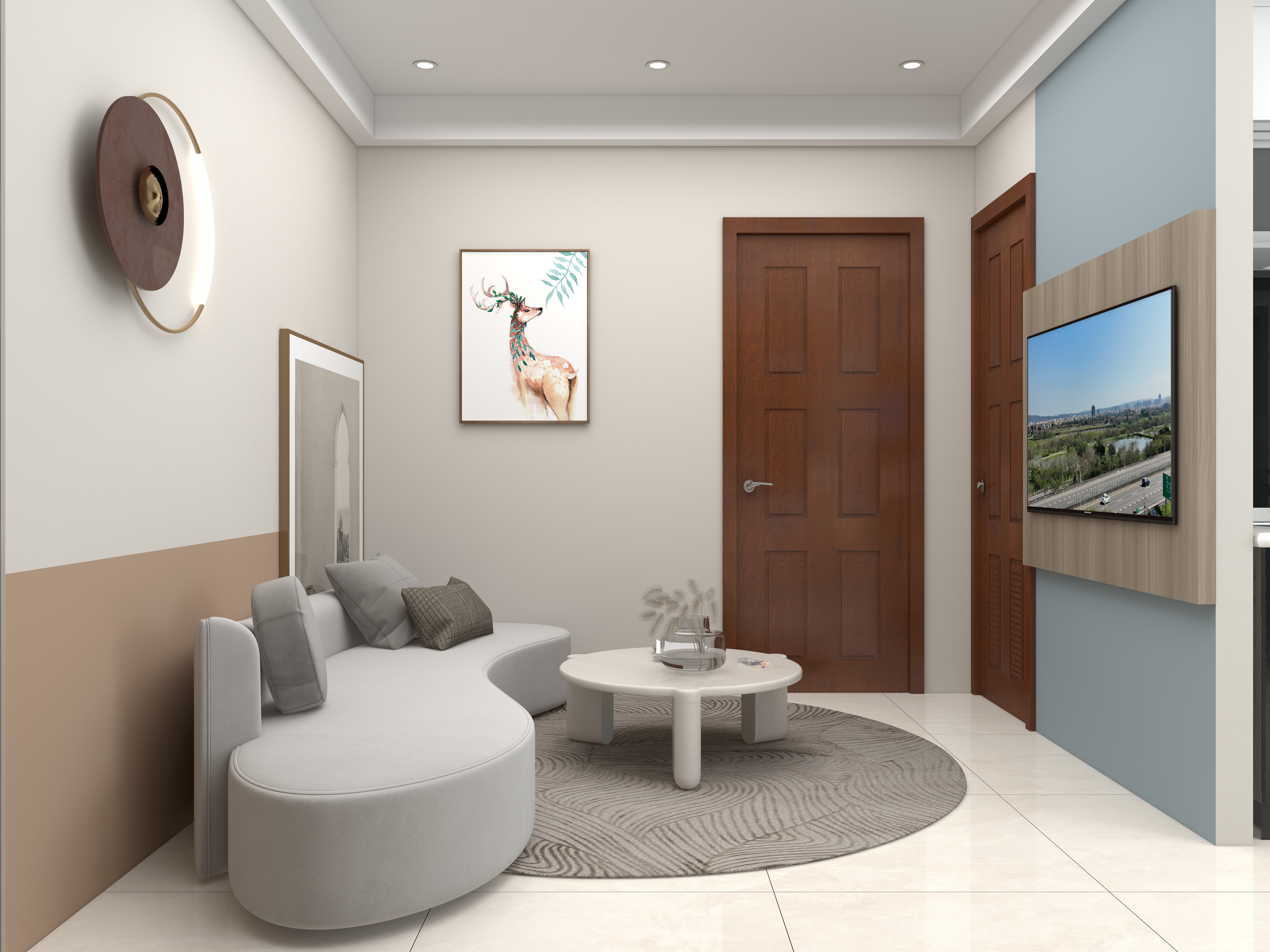 壹诺设计工作室-悦川-B2-北欧装修效果图