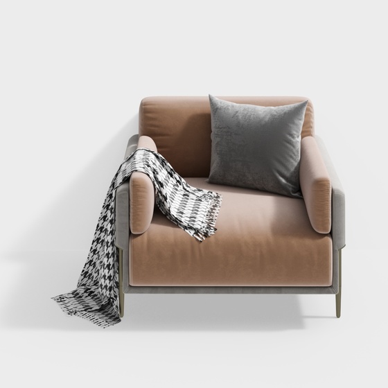 Modern Single Sofa,Seats & Sofas,Single Sofa,earth color