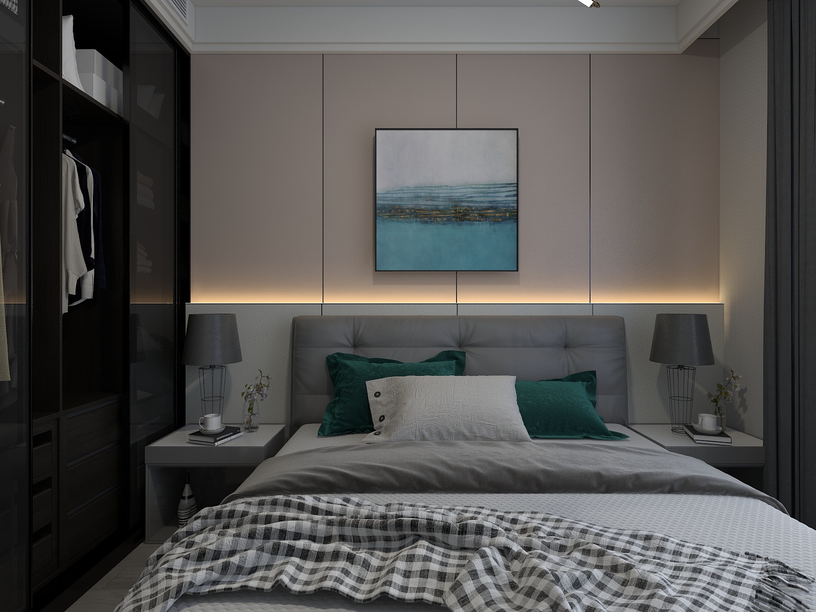 艺轩装饰王工-瑞和园89.50㎡B户型3室2厅1卫-装修设计方案