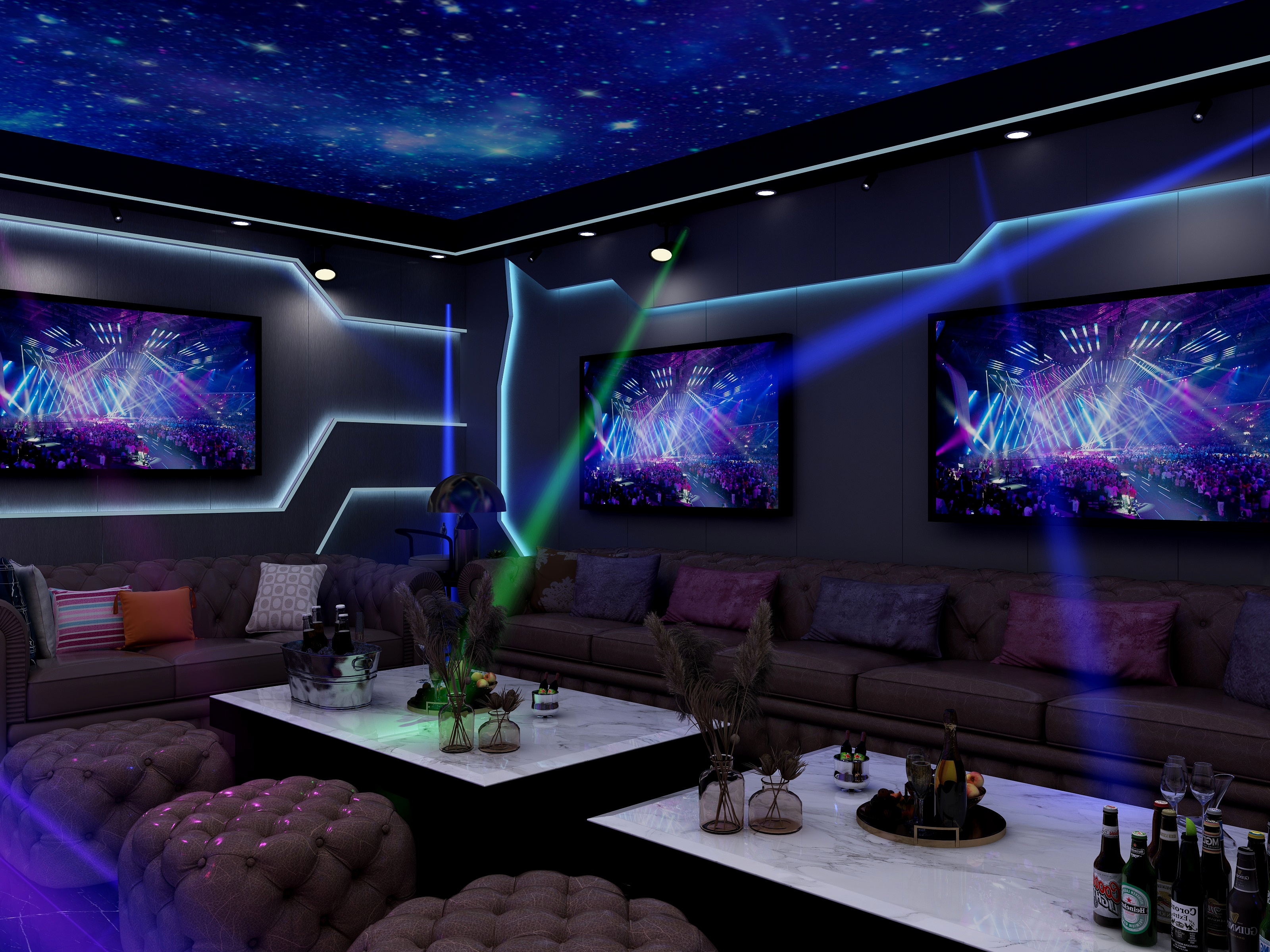 集成墙板工厂直销-地下室改休闲娱乐区-装修设计方案