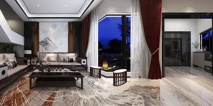 周大玮设计安仁艺术-一楼大厅-装修设计方案