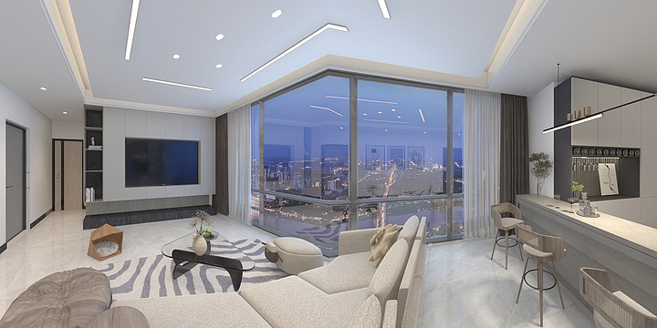 安贝家居-伍工-瑞和园89.50㎡B户型3室2厅1卫-装修设计方案