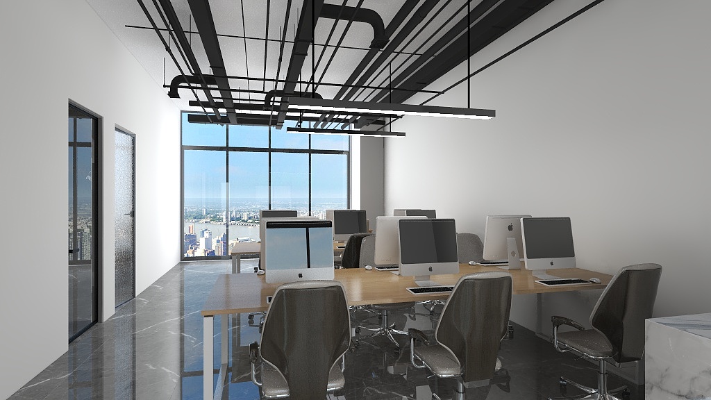 代雪宁-办公室.dwg-装修设计方案