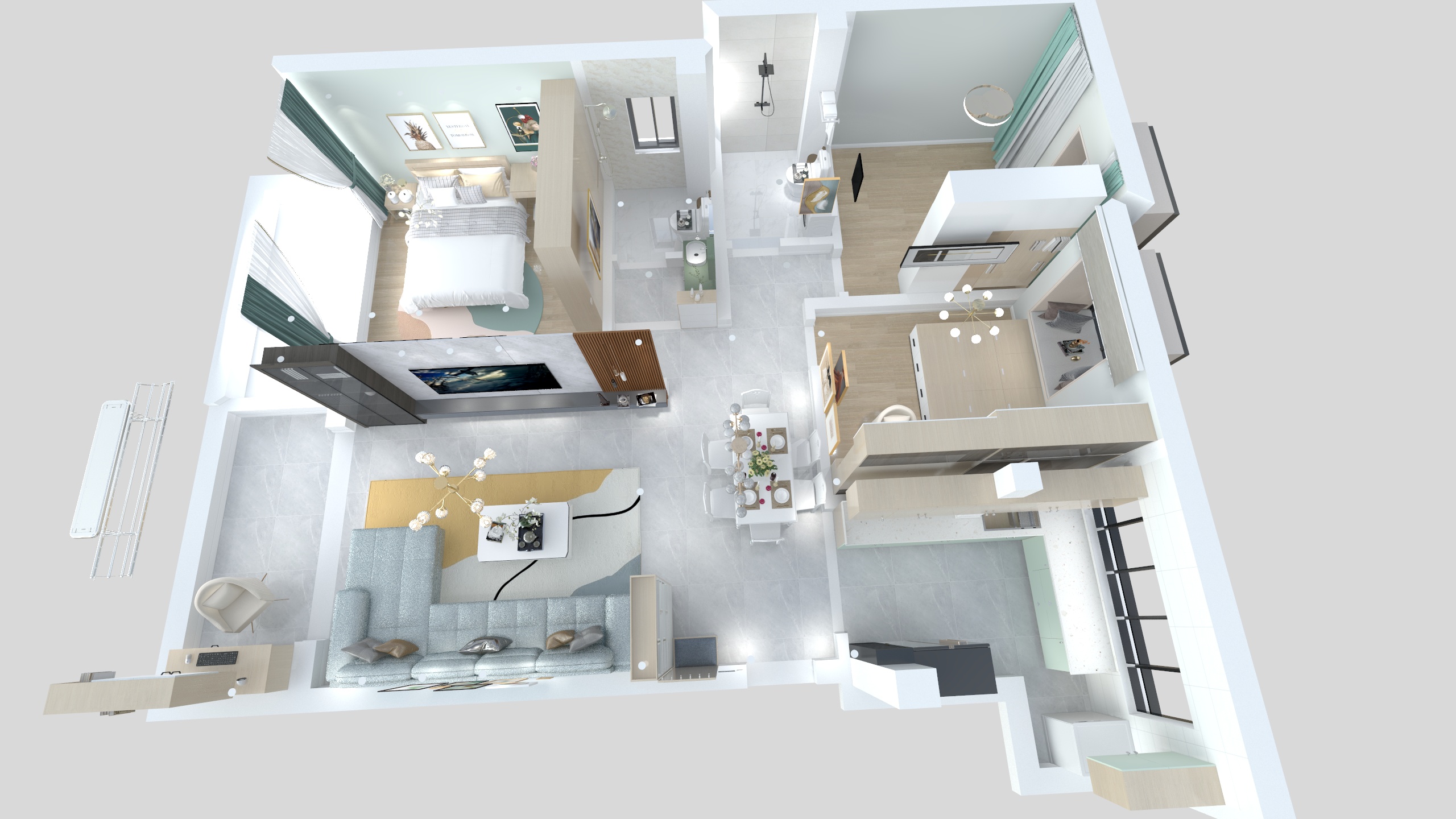 工程装修设计-北城安置房.dwg-装修设计方案