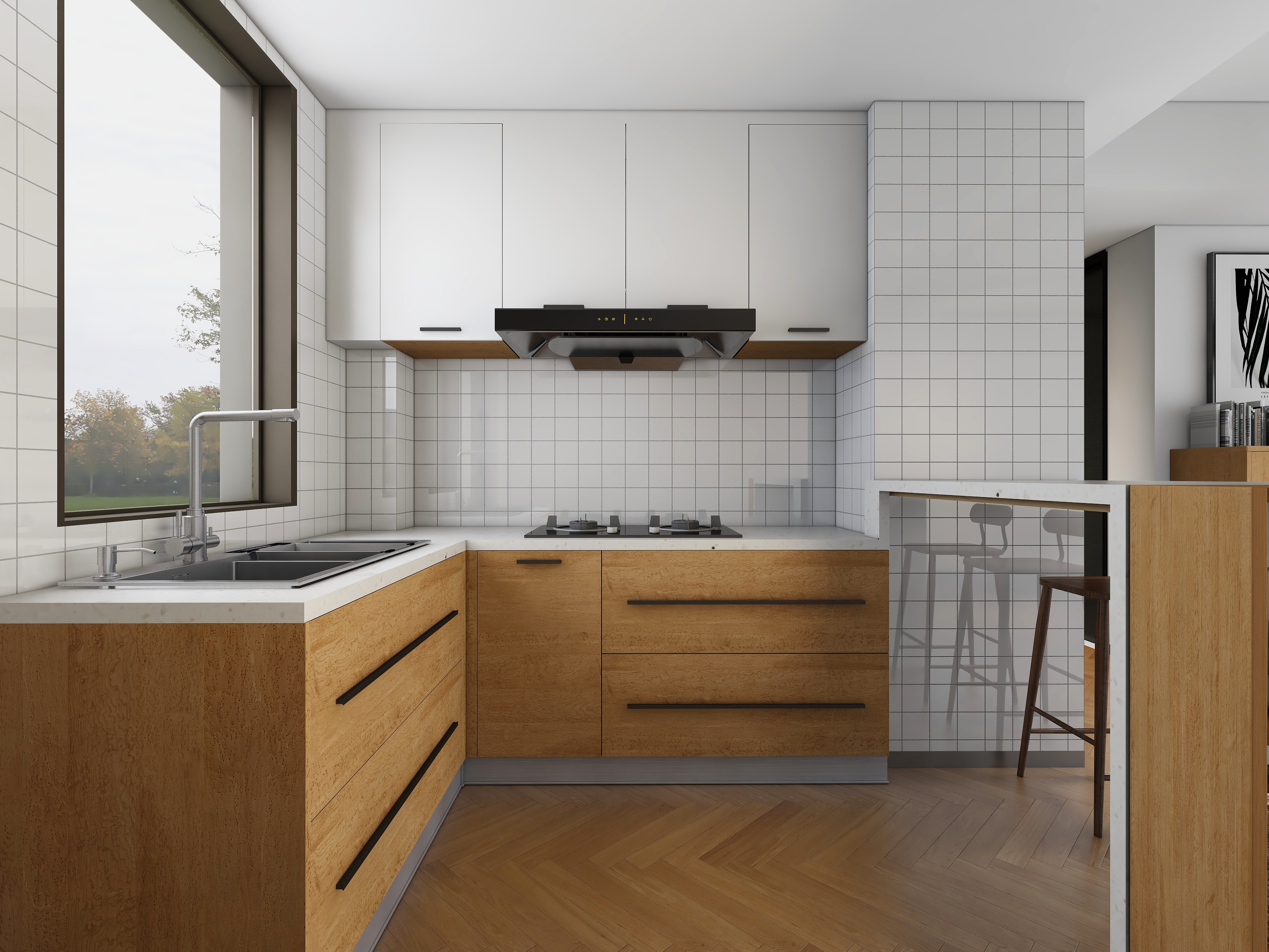 叶修进-德信海德公园83.00㎡A2’3室2厅1卫1厨-装修设计方案