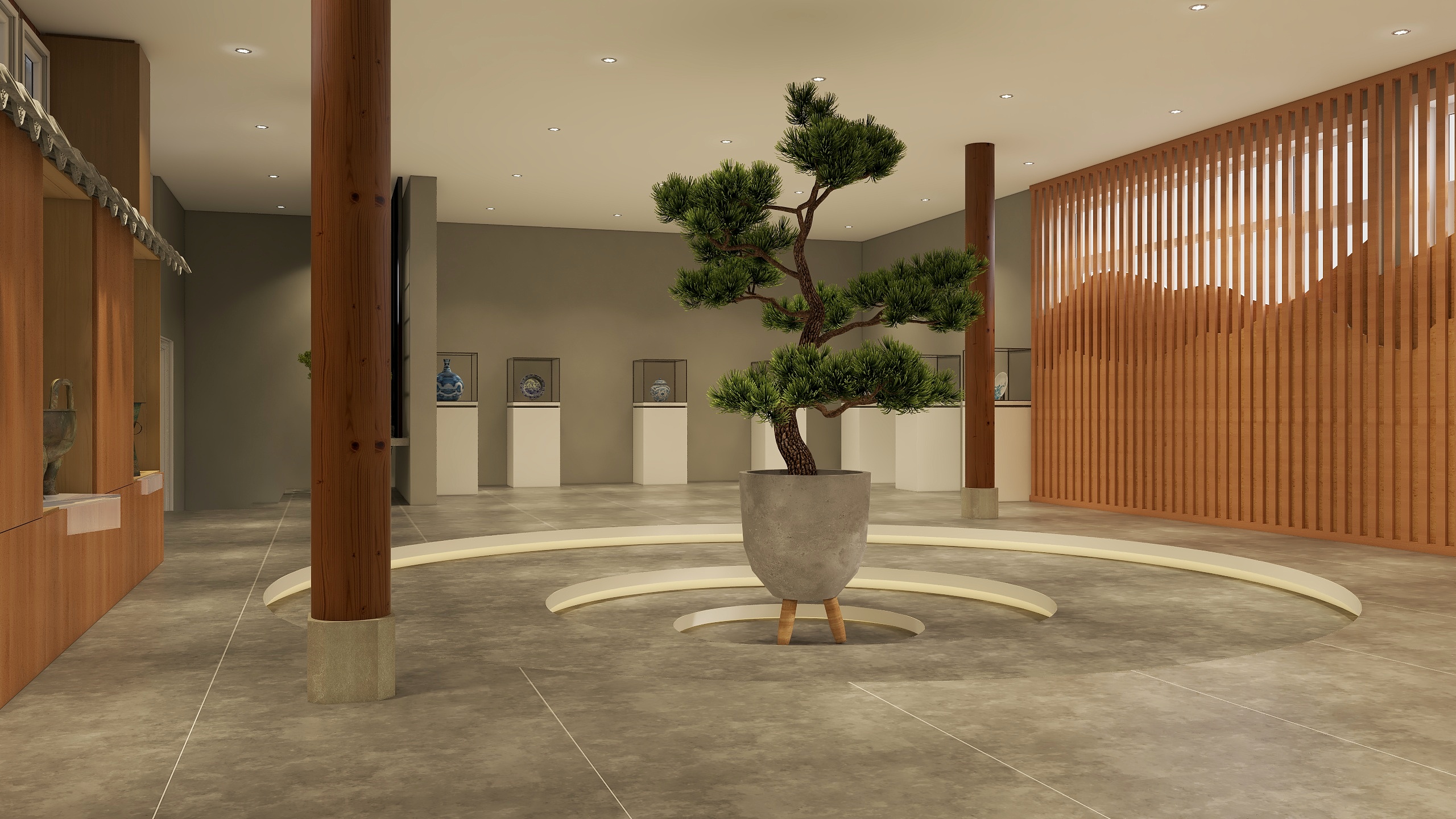 小胡D-漆艺展示厅.dwg-装修设计方案