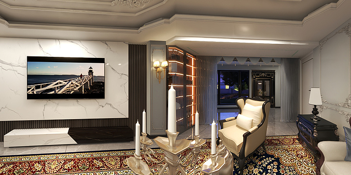 爱菲尔设计杨森-白鹭金岸8-3-101-装修设计方案