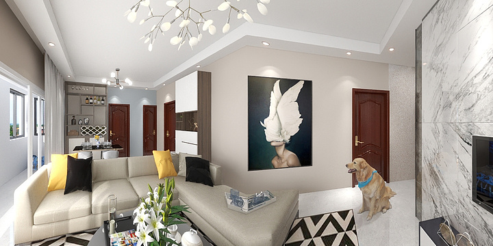 我真的爱PCAL-瑞和园89.50㎡B户型3室2厅1卫-装修设计方案