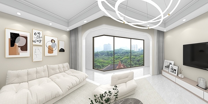 云信全屋整装-悦景华府（奶油风）-装修设计方案