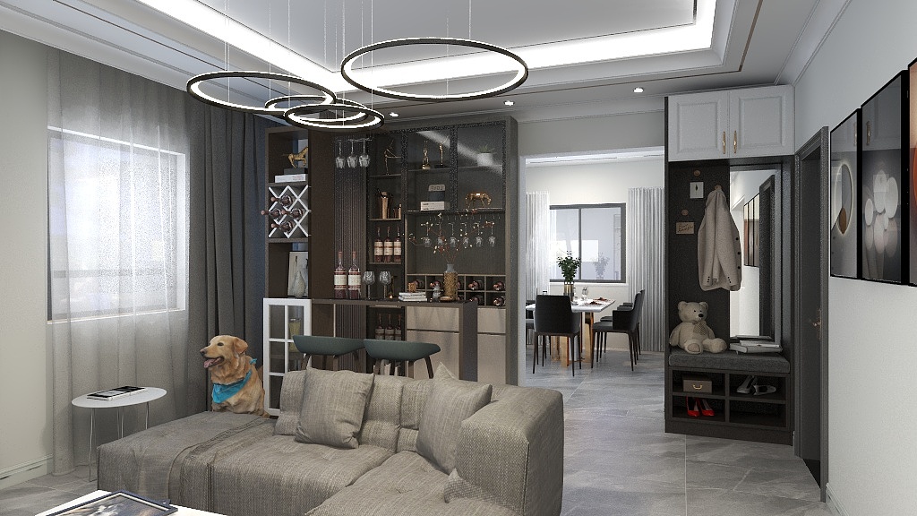 九月ya-瑞和园89.50㎡B户型3室2厅1卫-装修设计方案