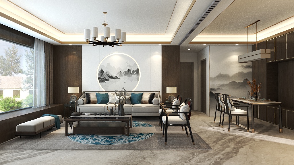 神白-6绿都中梁青云赋123新中式-副本-装修设计方案