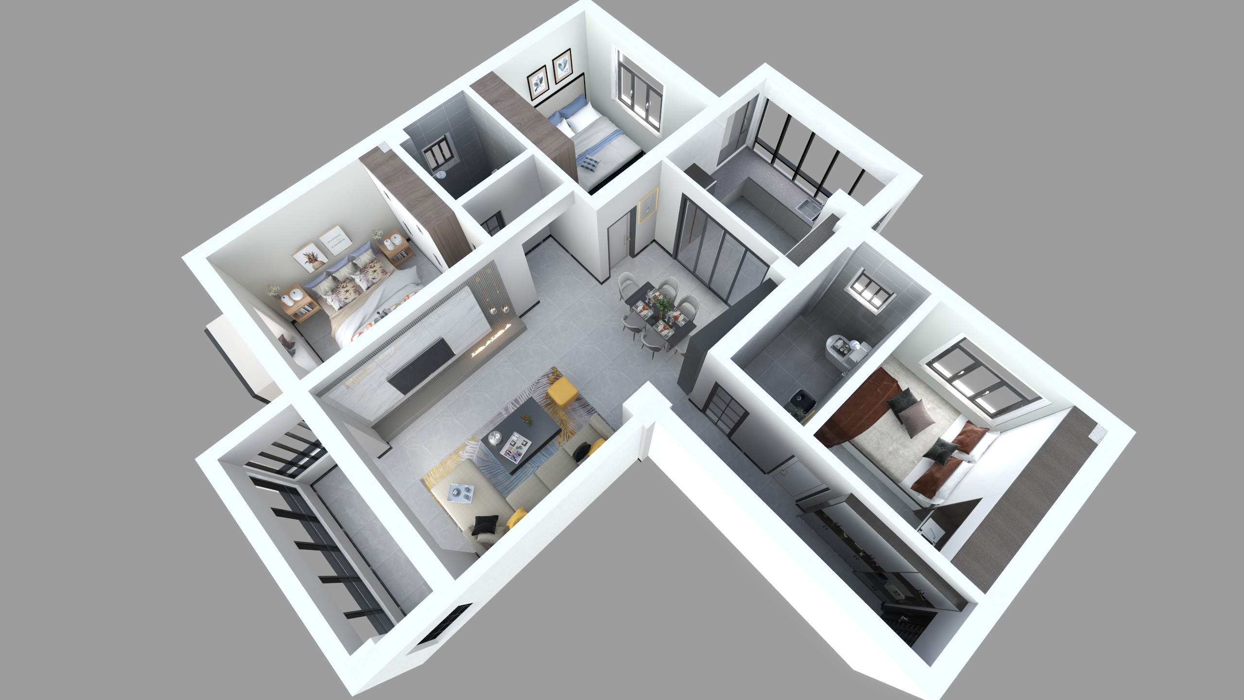 工程装修设计-兆庆（1-2号楼）-404.dwg-装修设计方案